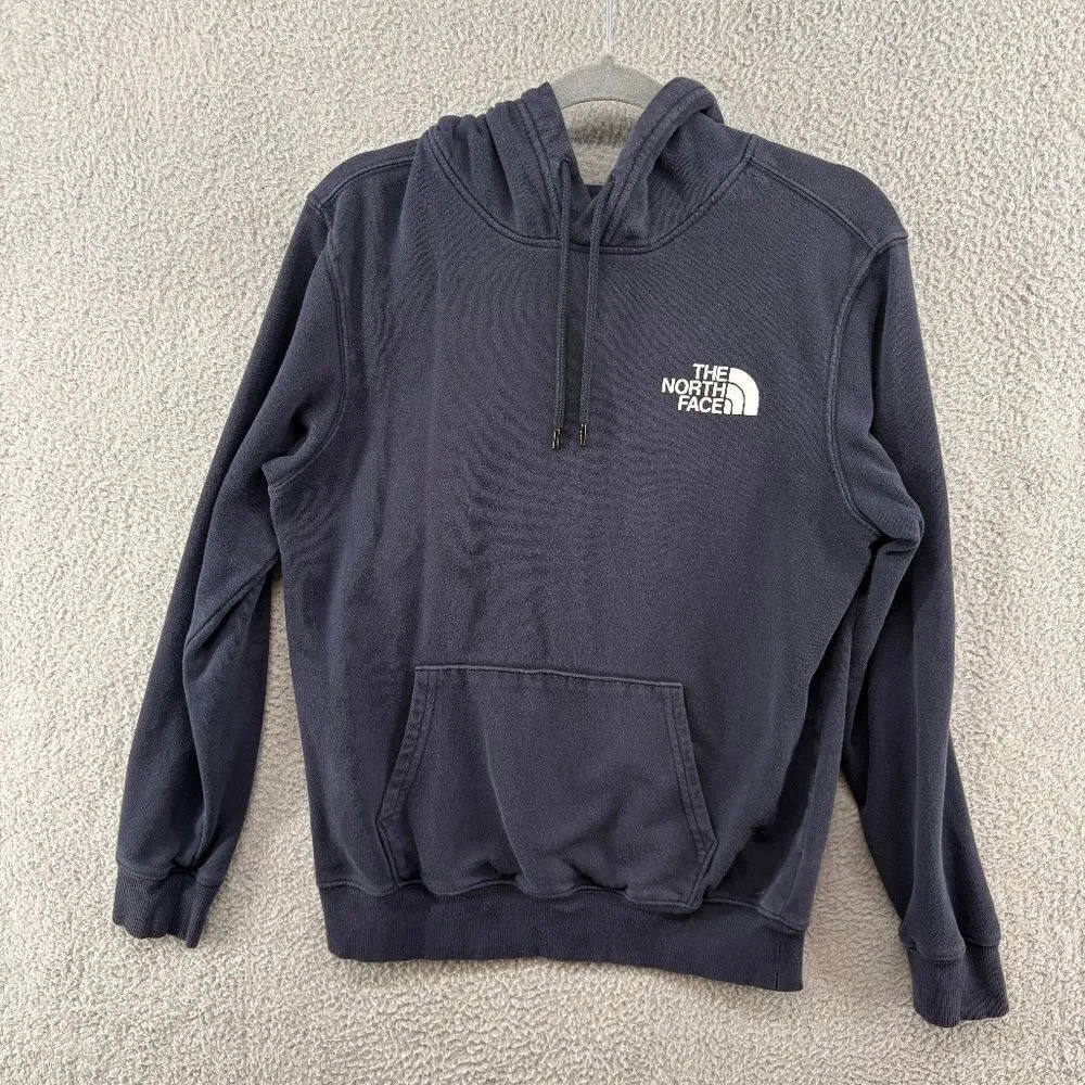 The North Face Men’s Logo Pullover Hoodie Navy Blue Size S